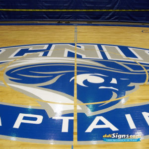 Basketball Floor Graphics Painted Team Logos