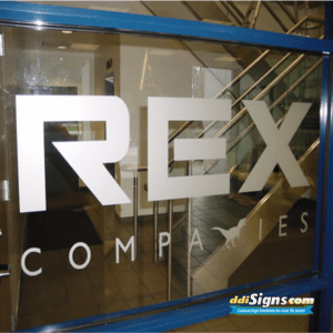 Etched Glass Logo Vinyl