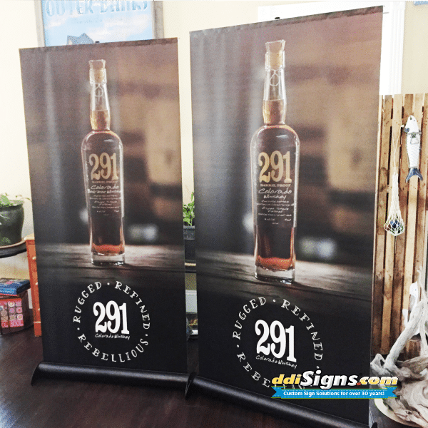 Retractable Banner Stands for Whiskey Company Spirits Industry