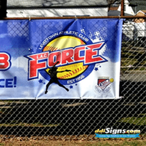 Sports Team Fence Mesh Banners