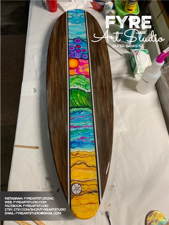 Wood Surfboard Signs Decor Wooden Surfboard Wall Art   Surfboard Coffee Table In Progress 2022 New Logo 